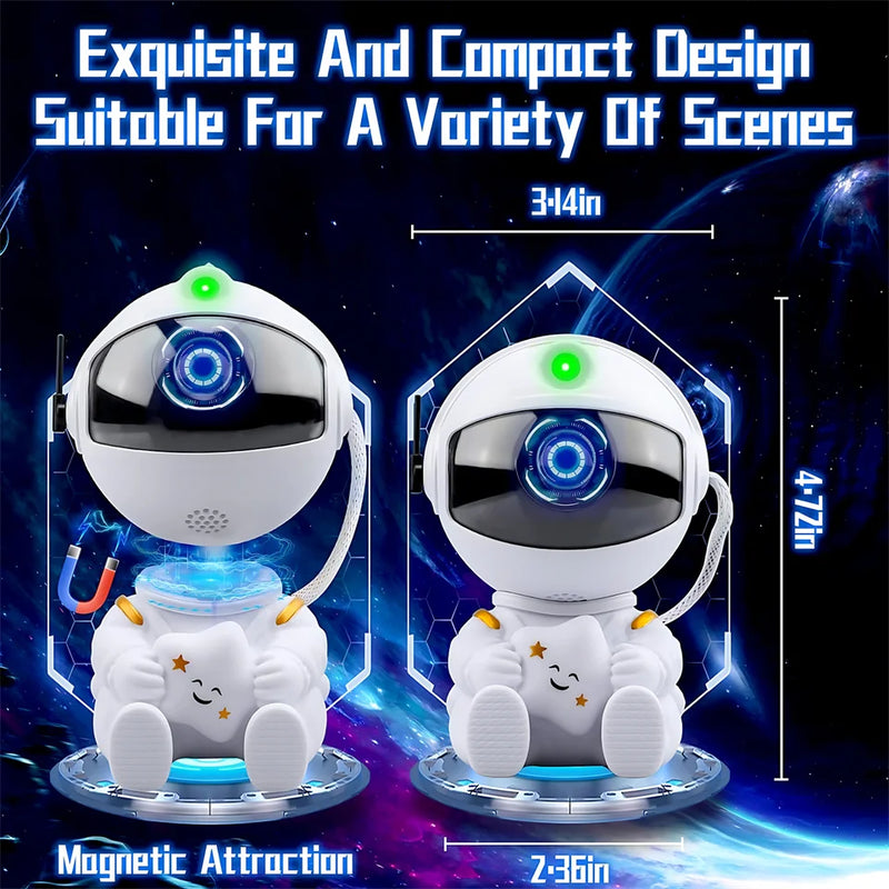 Projetor de estrelas Galaxy Night Light Astronaut Space