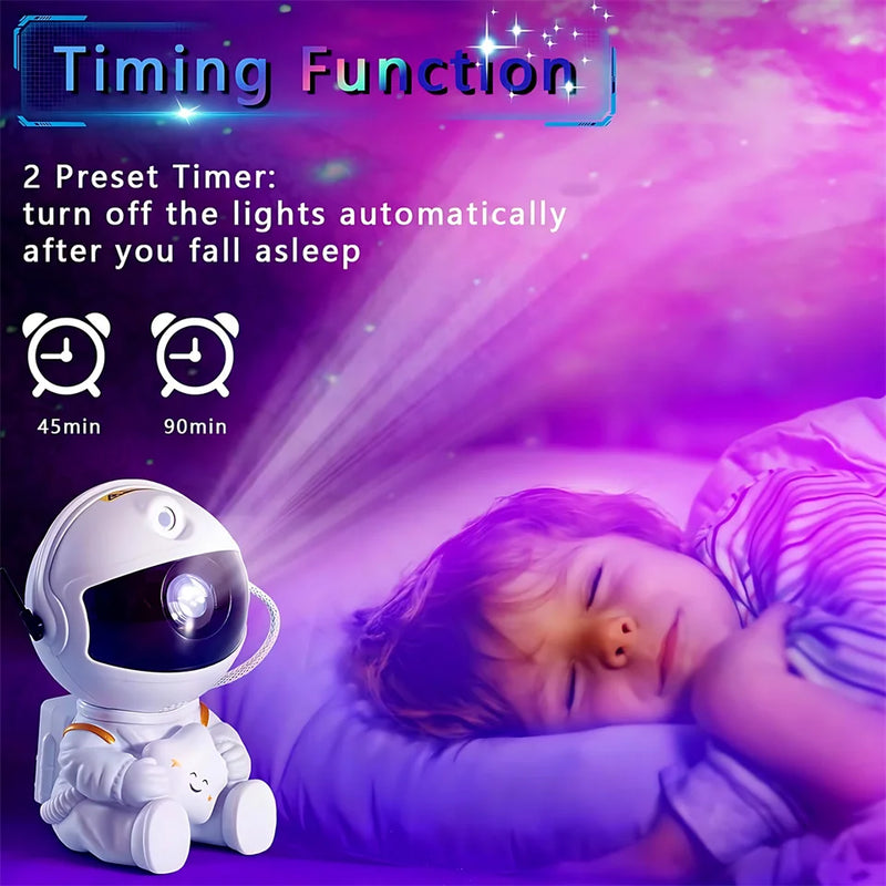 Projetor de estrelas Galaxy Night Light Astronaut Space